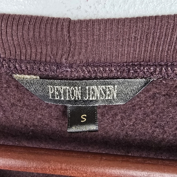 PEYTON JENSEN Leopard‎ Print Fleece Lined Sweater Brown Black Womens Size S - Picture 4 of 9